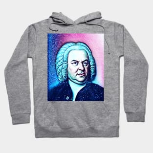 Johann Sebastian Bach Snowy Portrait | Johann Sebastian Bach Artwork 12 Hoodie